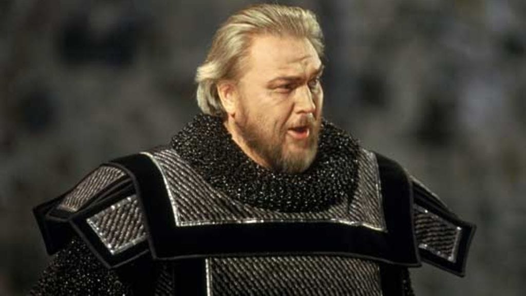 Jaakko Ryhänen Macbeth-oopperassa Savonlinnan oopperajuhlilla vuonna 1993.