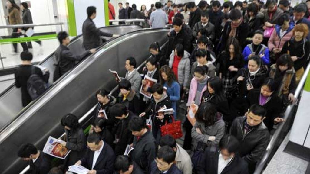 Kiinassa omasta tilasta joutuu taistelemaan.