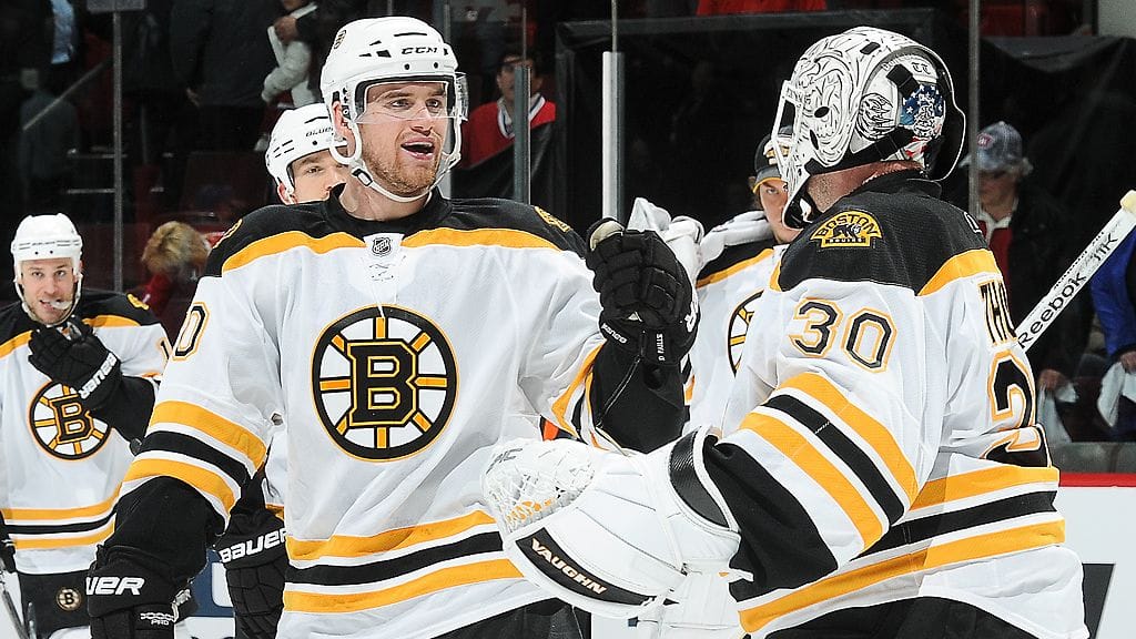 Daniel Paille onnittelee Tim Thomasia.