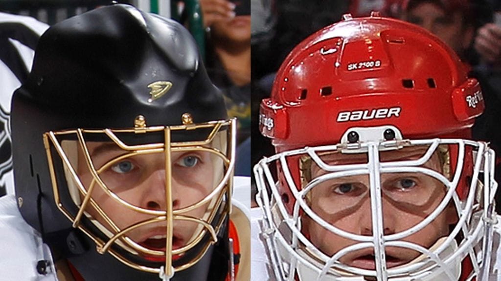 kaikista Anaheimin Jonas Hiller ja Detroitin Chris Osgood