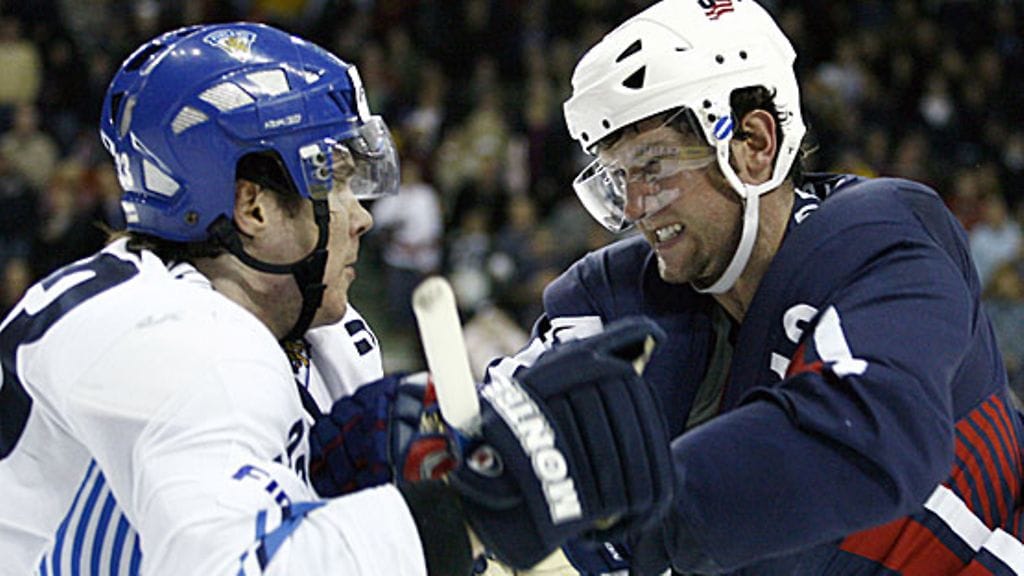 Anssi Salmela ja David Backes, kuva: Getty Images