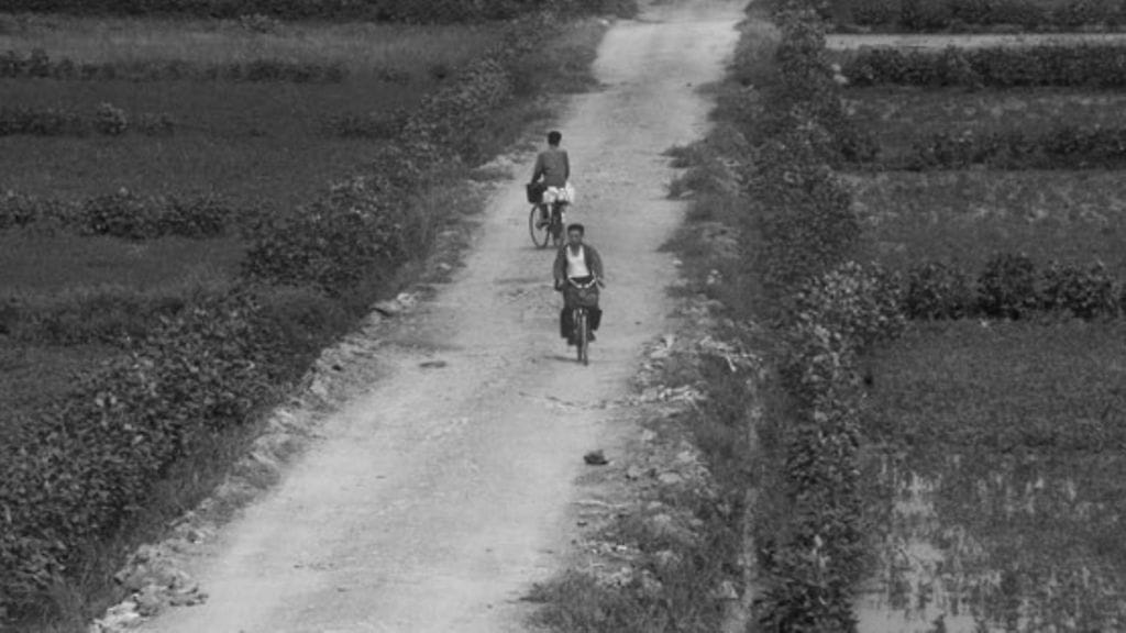 Maaseutua Pohjois-Koreassa.