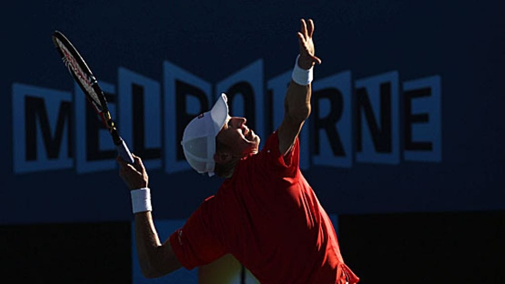 Jarkko Nieminen Australian avoimissa 2010. Kuva: Mark Dadswell/GETTY.