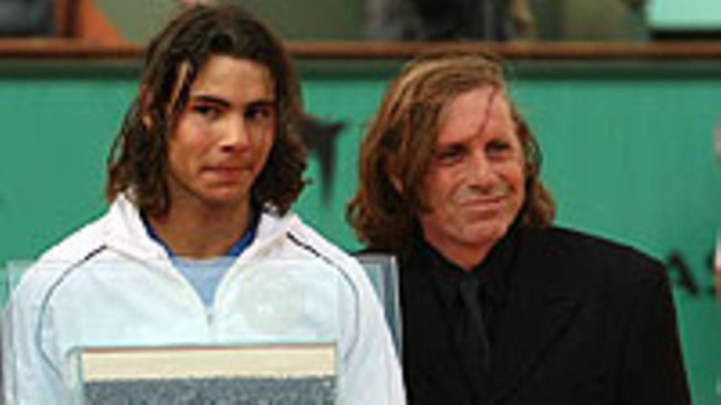 Rafael Nadal ja Guillermo Vilas, kuva: Clive Brunskill