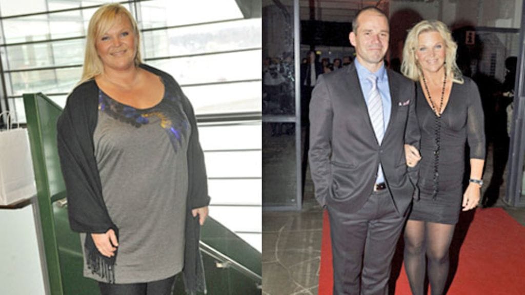 Ennen ja jälkeen. Elämäntaparemontin tehnyt Raakel Lignell näyttää aivan eri ihmiseltä.