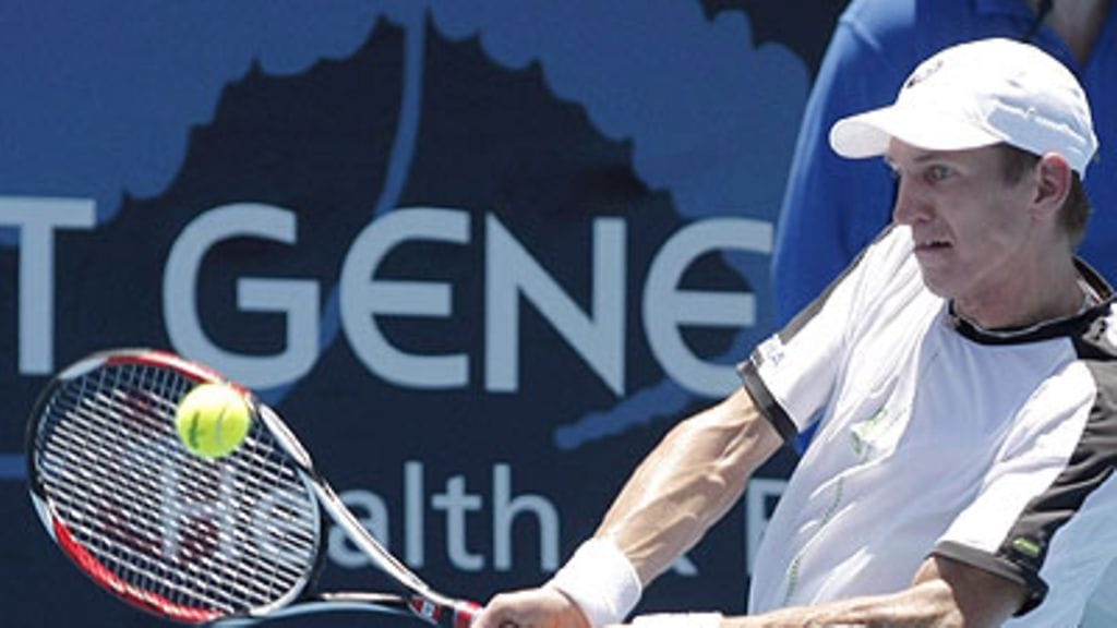 Jarkko Nieminen, kuva: EPA/ROB HUTCHINSON AUSTRALIA AND NEW ZEALAND OUT