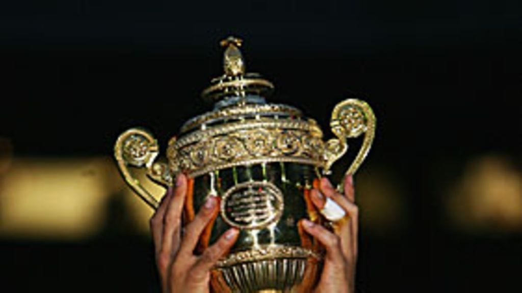 Rafael Nadal Wimbledon-pokaalin kanssa, kuva: Clive Brunskill/Getty Images