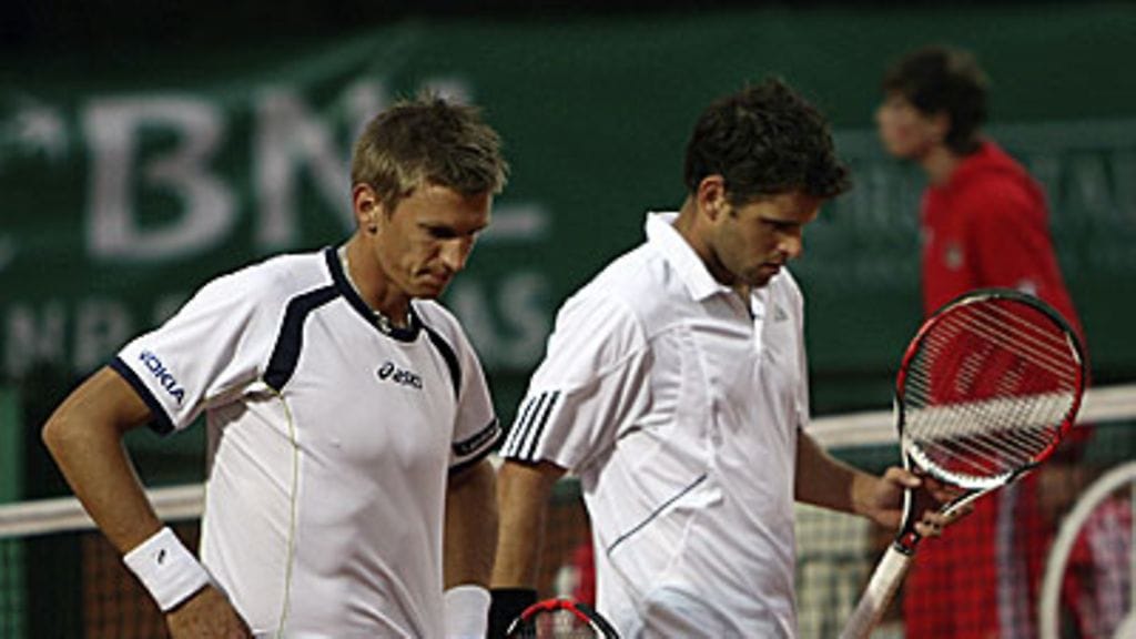 Jarkko Nieminen ja Jordan Kerr, kuva: Clive Brunskill/Getty Images