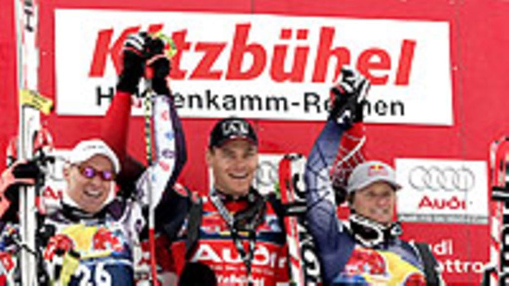 Marco Buechel, Michael Walchhofer ja Daron Rahlves (Kuva: Getty Images)