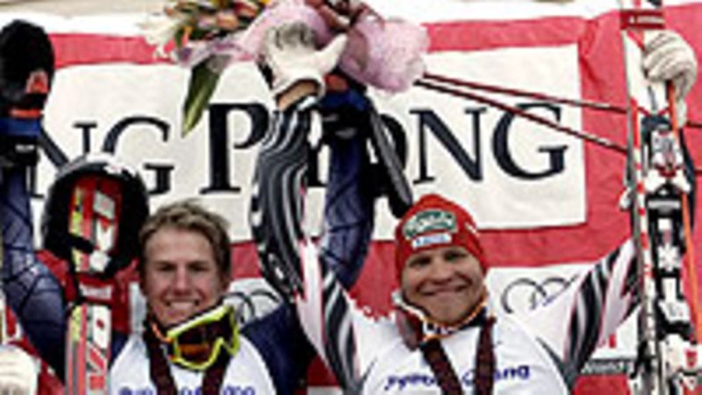 Ted Ligety ja Kalle Palander (Kuva: Agence Zoom/Getty Images)