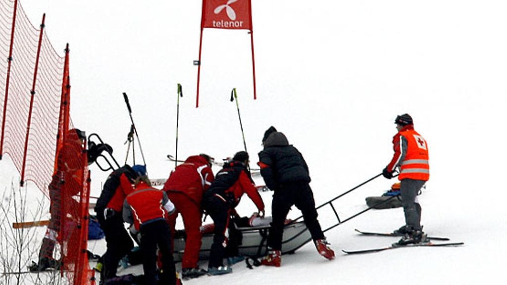 Matthias Lanzingerin onnettomuus Norjan Kvitfjellissä maaliskuussa 2008. (Kuva: Agence Zoom/Stringer/Getty Images)