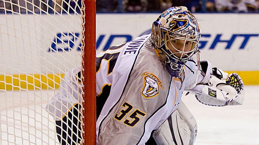 Pekka Rinne, kuva: Dilip Vishwanat/Getty Images