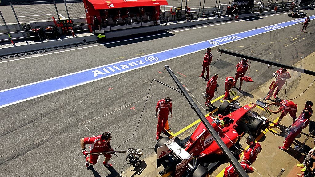 Ferrarin varikkoruutu