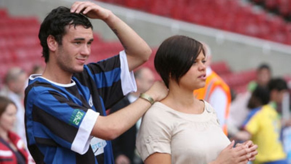 Jade Goody Jack Tweedyn kanssa toukokuussa 2007. (Kuva: Ben Stansall / Getty Images)