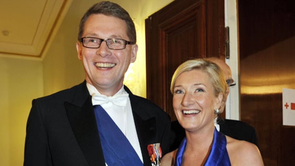 Matti Vanhanen ja Sirkka Mertala Linnassa 6.12.2008. Kuva: Lehtikuva.