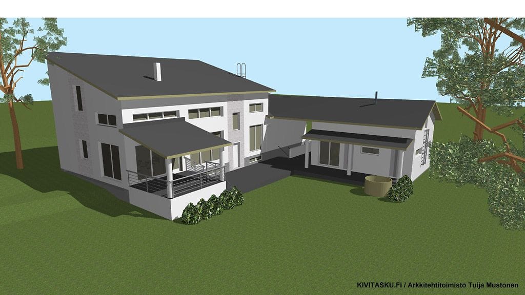 Aino-Kaisa Saarisen uusi koti on upea, ekologinen talo.