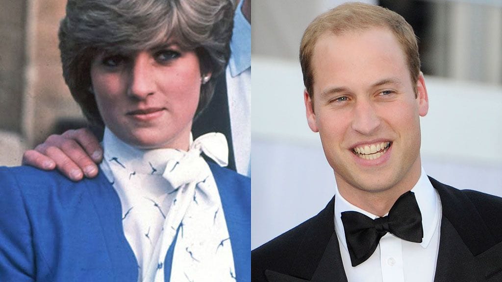 Prinsessa Diana ja prinssi William.