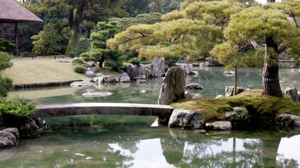 Japanilainen puutarha.