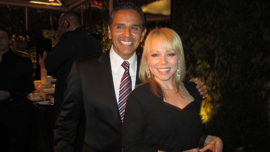 Kristina Duff ja Los Angelesin pormestari Antonio Villaraigosa