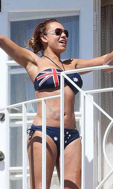 Melanie Brown on kuuluisa upeasta vartalostaan.