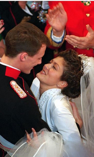 Prinssi Joachim meni naimisiin Alexandaran kanssa vuonna 1995.