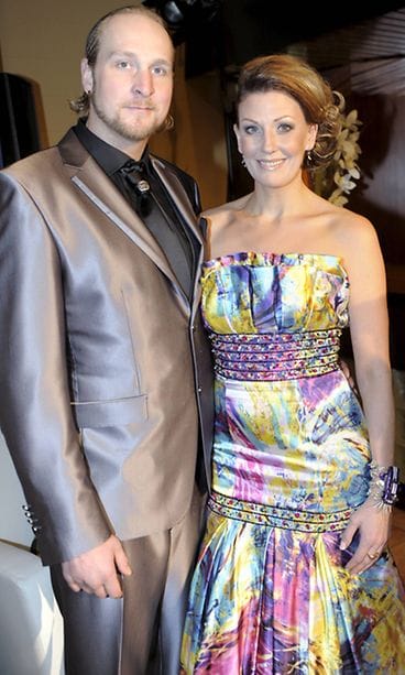 Robert Helenius ja Sandra Helsing Urheilugaalassa 2012.