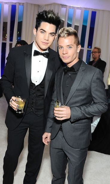 Adam Lambert ja Sauli Koskinen Oscar-huumassa.