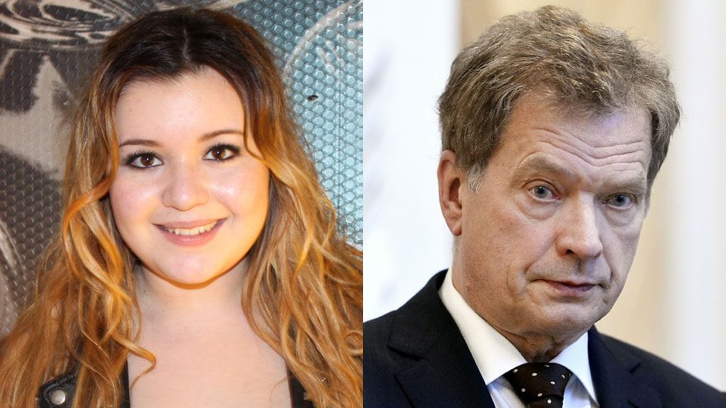 Idols-Diandra tapasi Sauli Niinistön.