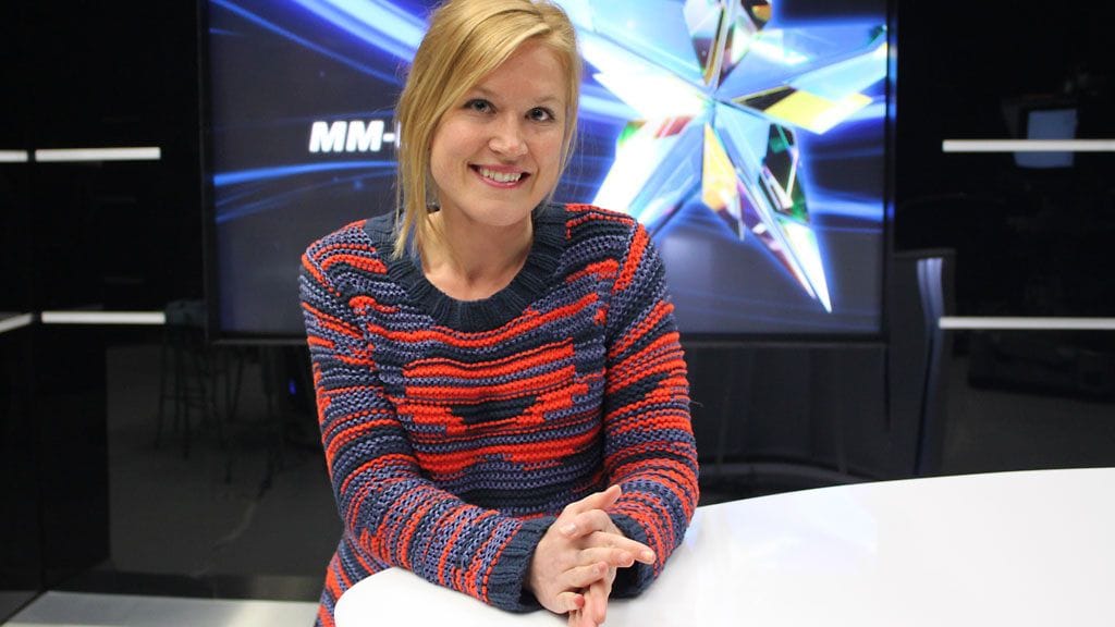 Hanna-Riikka Hosio on yksi MM-kisojen juontajakaunottarista.