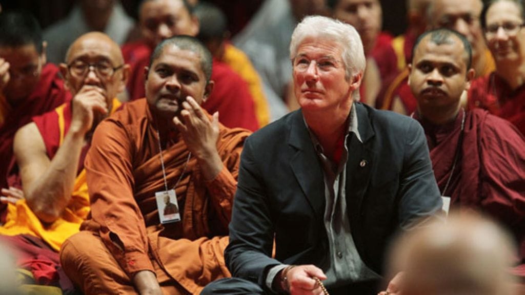 Näyttelijä Richard Gere on Dalai Laman oppilas.