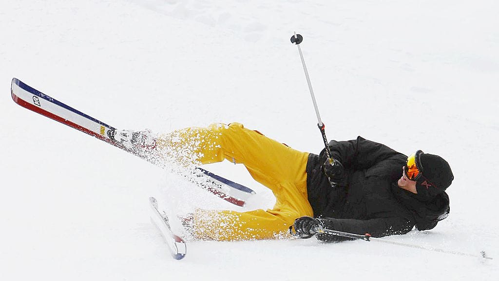 River Viiperi ei tahtonut pysyä rinteessä pystyssä.