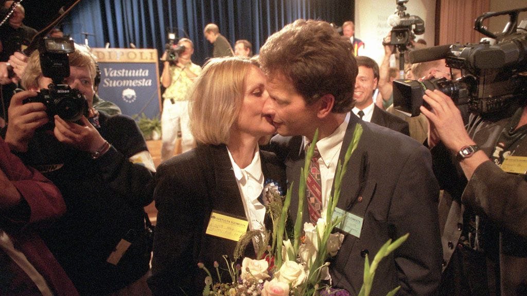 Marja-Leena ja SAuli elokuussa vuonna 1994.