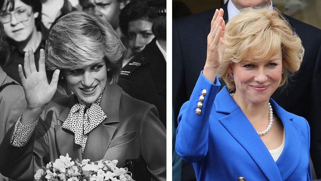 Naomi Watts näyttelee prinsessa Dianaa.