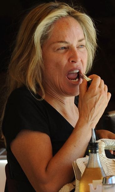 Sharon Stone ilman meikkiä.