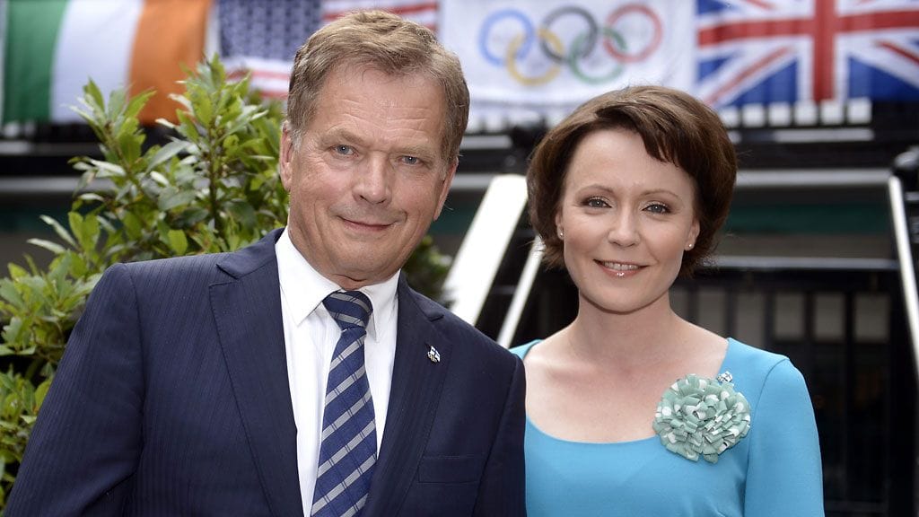 Tasavallan presidentti Sauli Niinistö ja rouva Jenni Haukio
