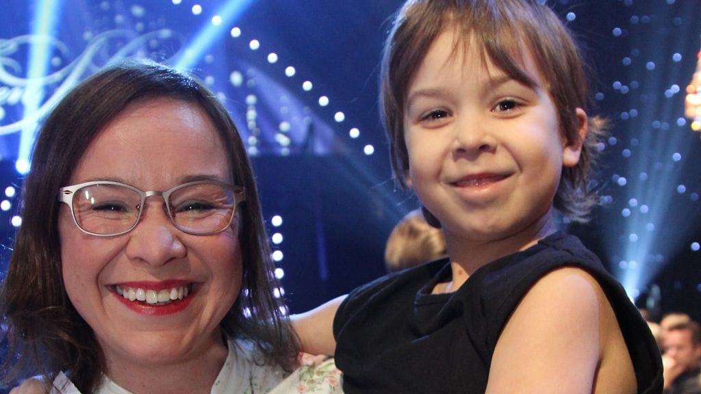 Rosa Meriläinen ja Frans odottivat innolla tanssikisan alkamista.