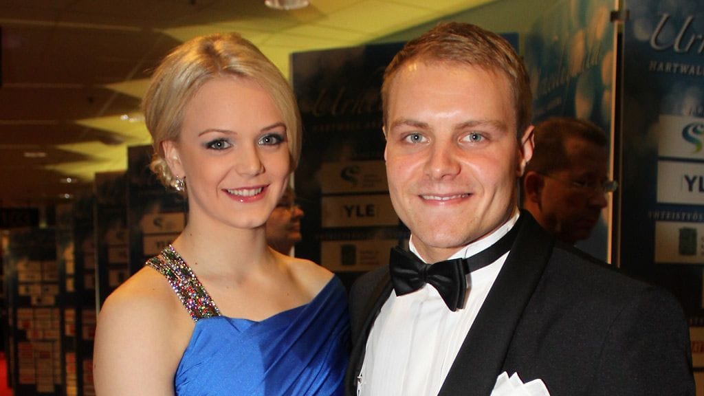 Emilia Pikkarainen ja Valtteri Bottas
