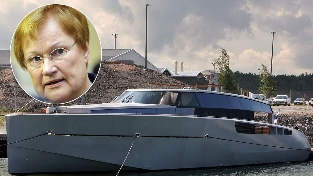 Tarja Halosen käytössä on Kultaranta-nimen saanut vene.