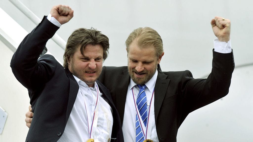 Pasi Nurminen ja Petri Matikainen viisi vuotta sitten.