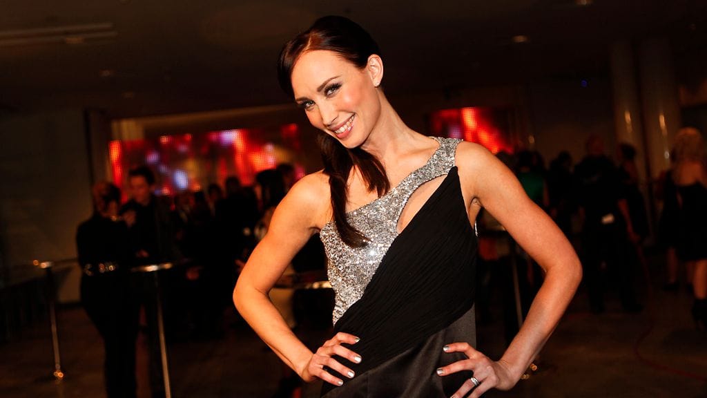 Niina Backman edusti Kultainen Venla -gaalassa.