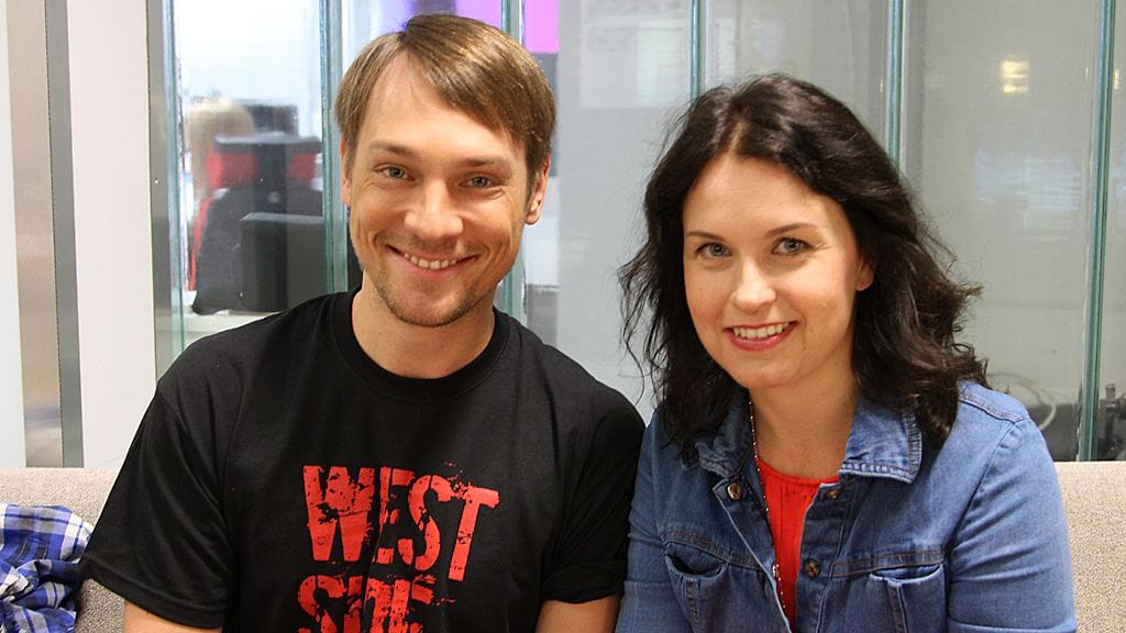 Jussi Väänänen ja Katja Koukkula vierailivat syksyn ensimmäisessä Huomenta Suomessa.