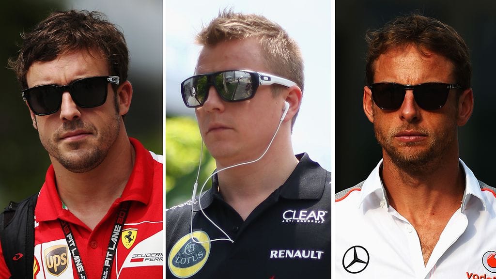 Alonso, Räikkönen ja Button pärjäsivät äänestyksessä.