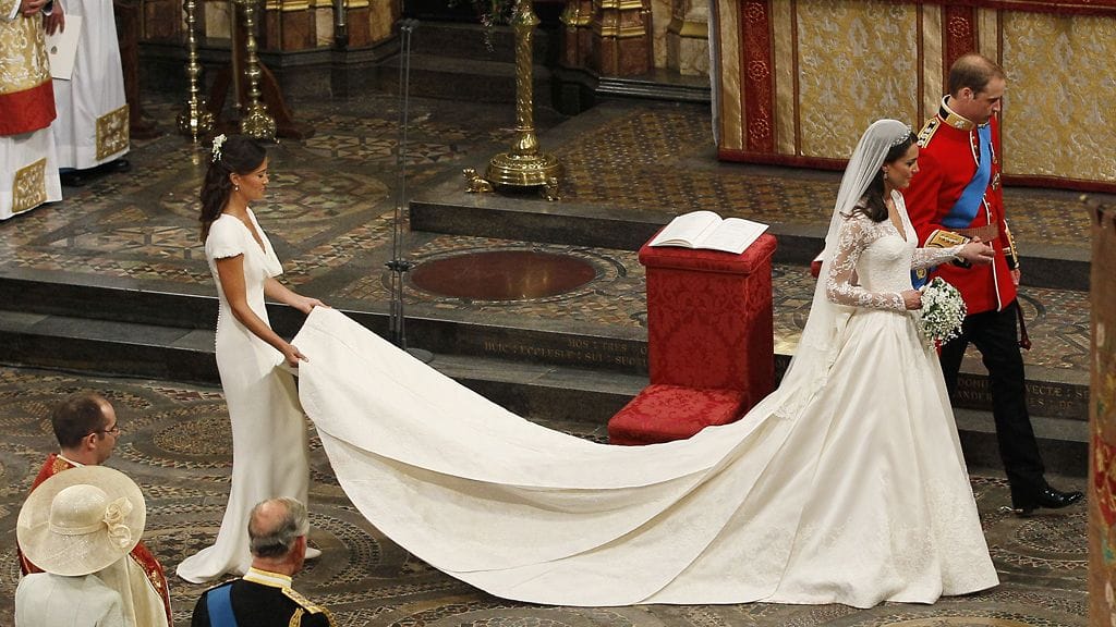 Pippa Middleton toimi kaasona Williamin ja Katen häissä.