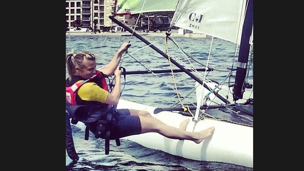 Viivi Avellan polttaririennoissa Rivieralla