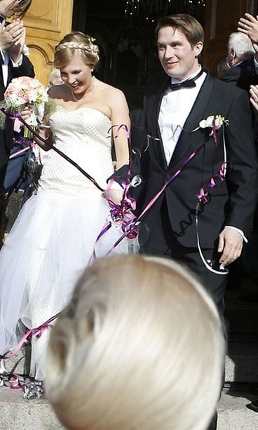 Vappu Pimiä meni naimisiin vapunaattona 2013.