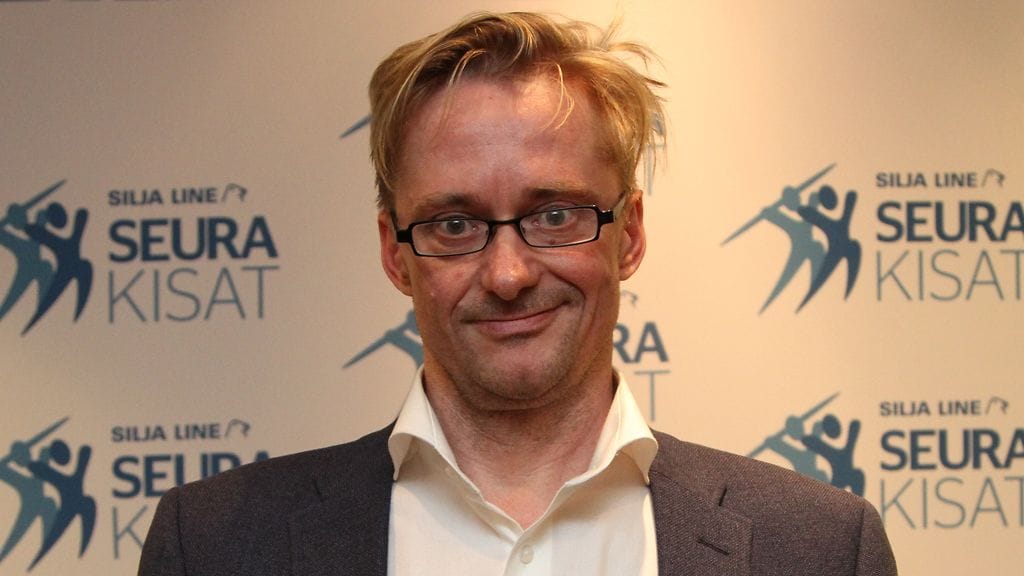 Mikael Jungner lasten ja aikuisten liikuntatapahtuman Silja Line Seurakisojen lehdistötilaisuudessa.