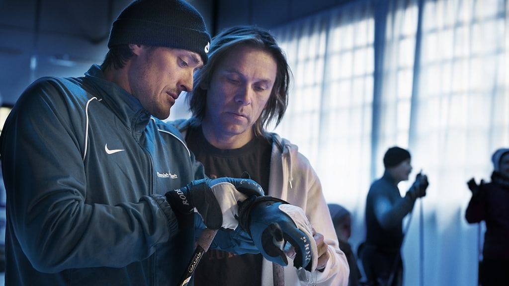 Teemu Selänne ja ohjaaja JP Siili.