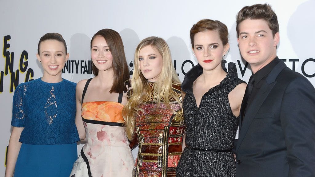 The Bling Ring -elokuvan näyttelijät Taissa Farmiga, Katie Chang, Claire Julien, Emma Watson ja Israel Broussard