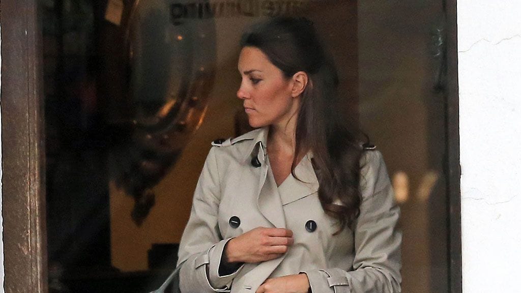 Herttuatar Catherine muutama päivä ennen synnytystä.