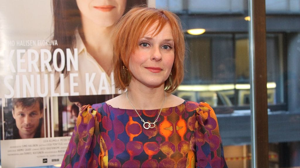 Leea Klemola Kerron sinulle kaiken -elokuvan kutsuvierasnäytöksessä.
